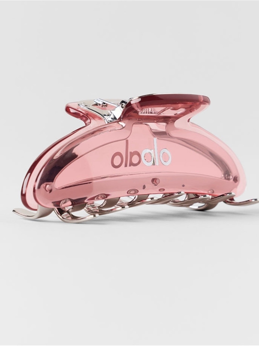 ALO Yoga Vintage Pink and Chrome Hair Claw Clip - Picture 3 of 5